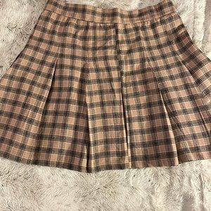 Pleaded School Girl Skirt. Ever so slightly short. 🙂